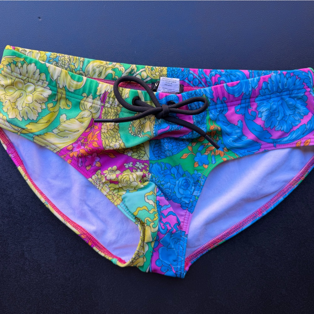 Versace Multicolor Baroque Swim Brief • Size 3 (Men’s small)